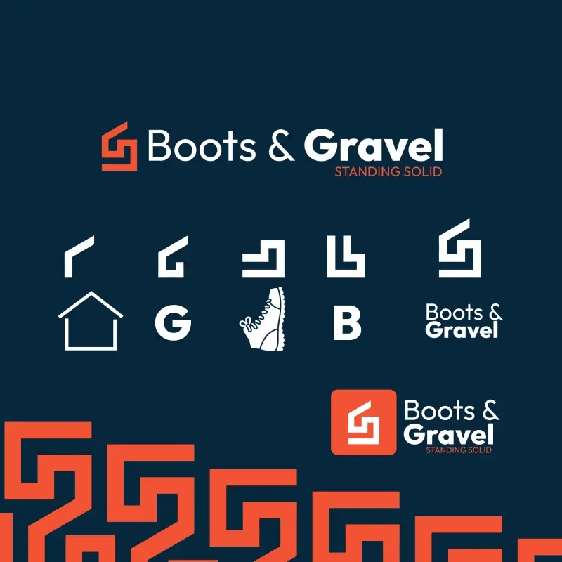 Logo Branding Design Inspiration Nigeria - Boots & Gravel. Luvidion Creative makurdi Benue Stat Nigeria Chianso Terry Terfa Awesome --8