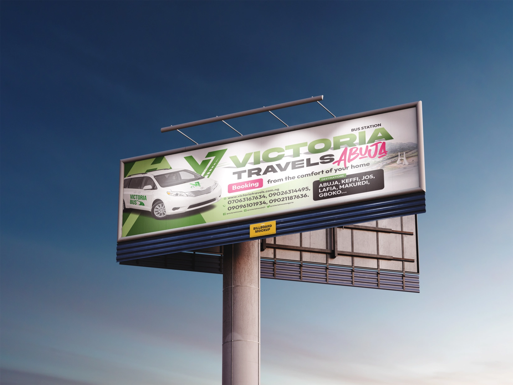Victoria Travel Nigeria Benue Stae Travel COmpany - Luvidon Creative Portfolio Makurdi Work Best Graphics Branding-2
