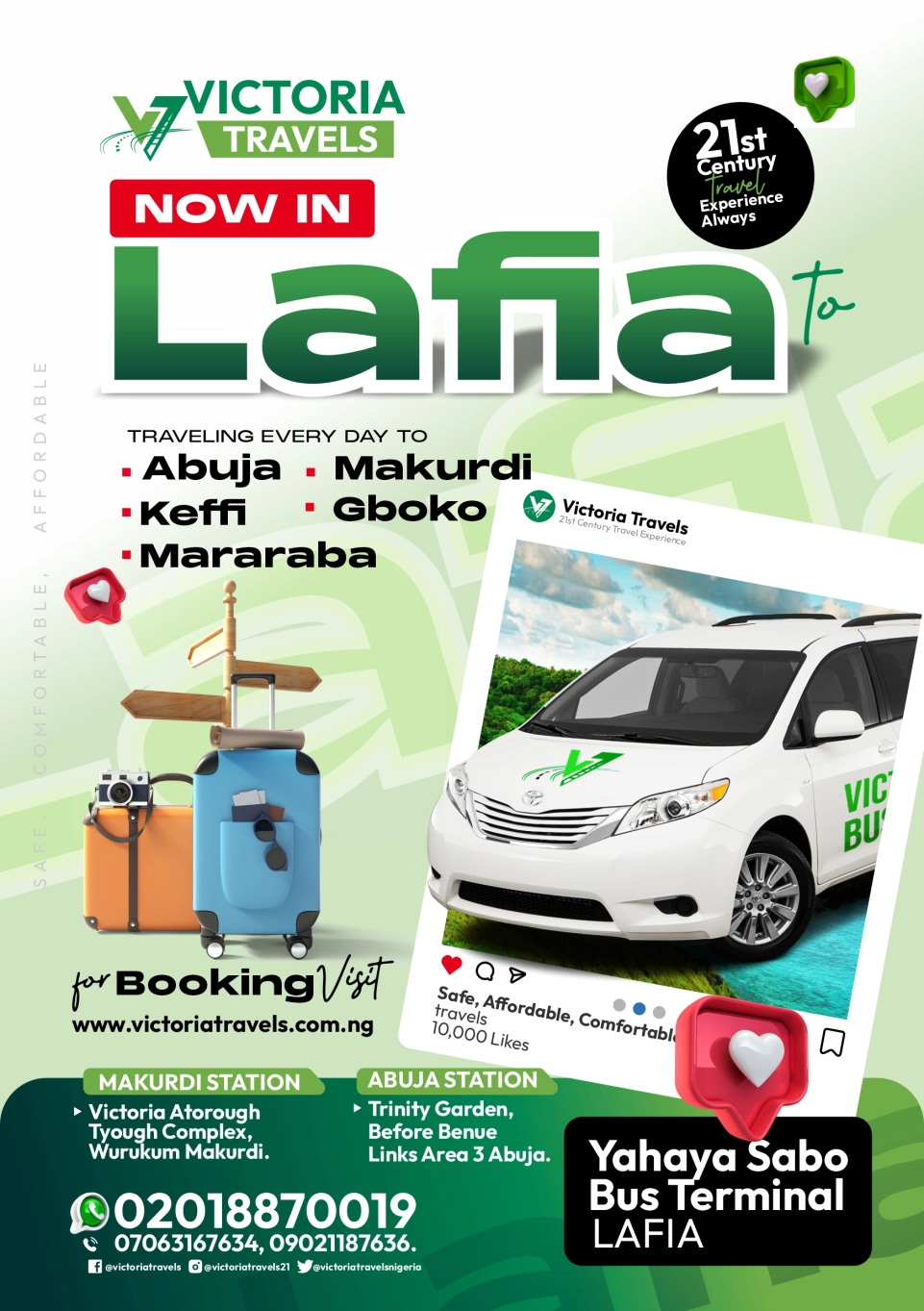 Victoria Travel Nigeria Benue Stae Travel COmpany - Luvidon Creative Portfolio Makurdi Work Best Graphics Branding-7